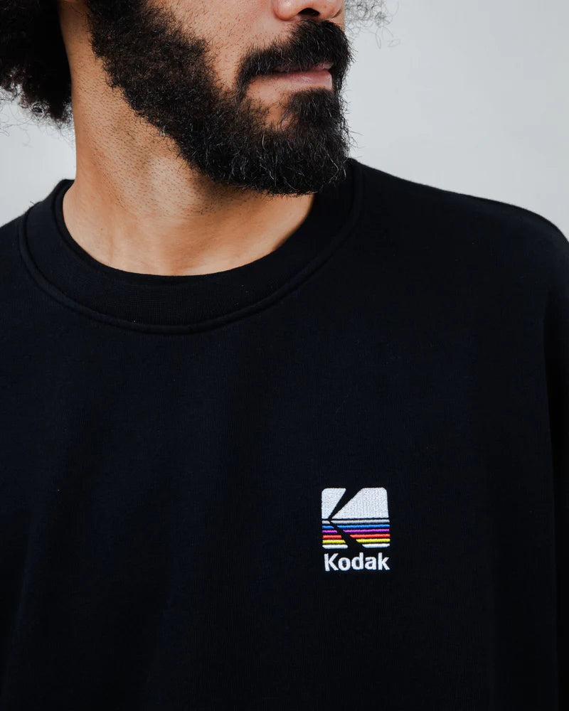 Sudadera oversized Kodak negra