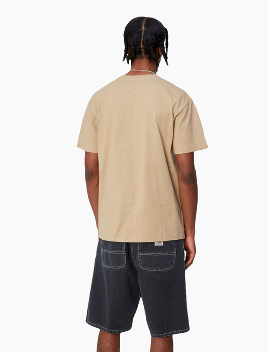 Camiseta S/S Chase - SABLE / GOLD