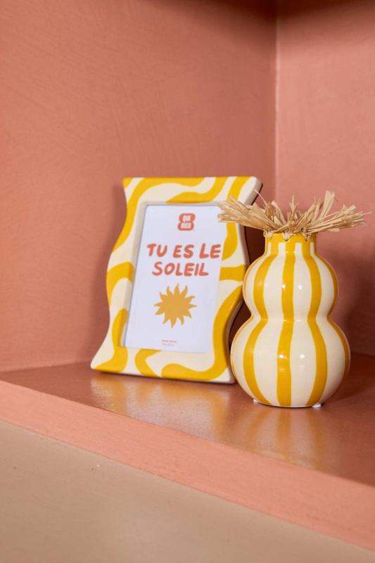 Marco Fotos Francisco - amarillo / blanco