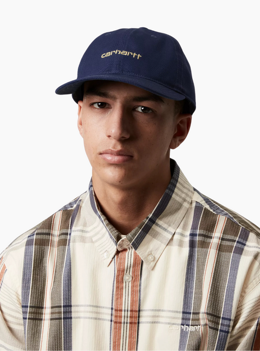 Gorra Canvas Script - ink / air yellow