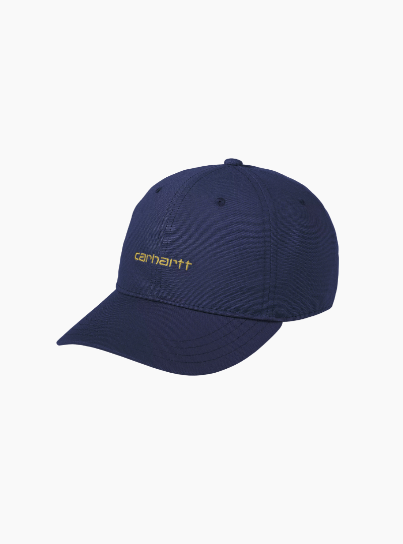 Gorra Canvas Script - ink / air yellow