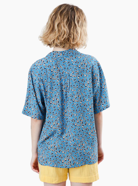 Blusa Aloha Just Swim - blue