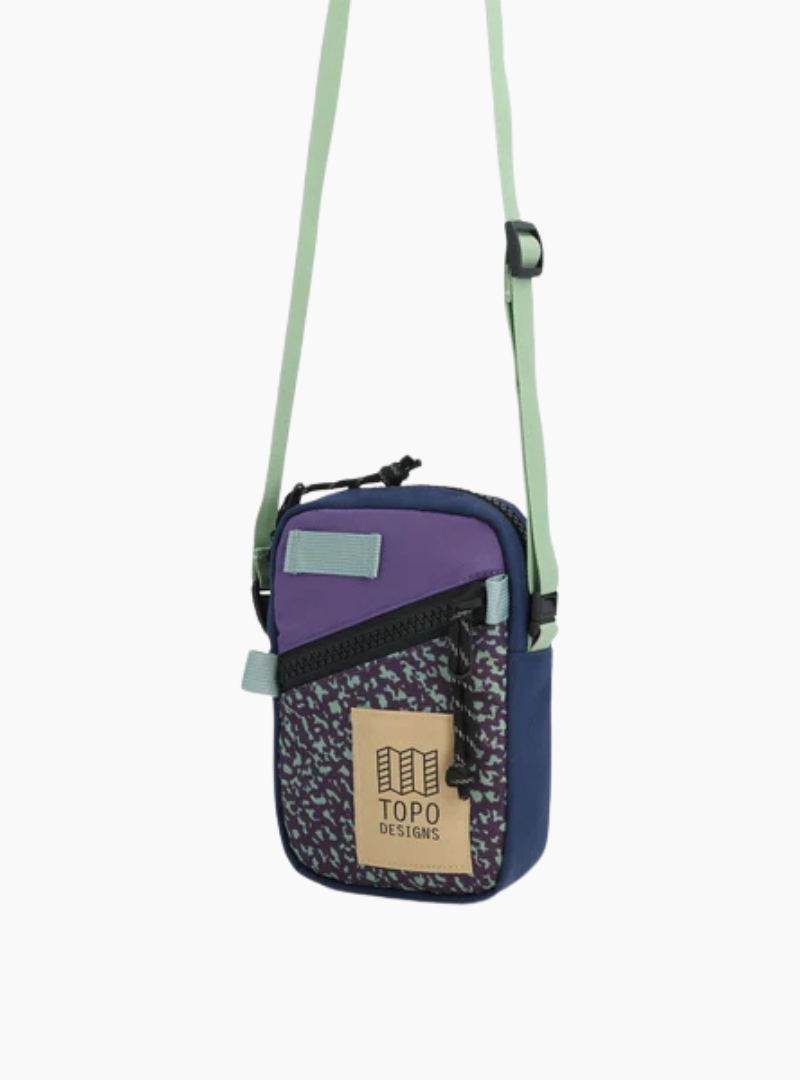 Bandolera riñonera mini - Loganberry / Crackle
