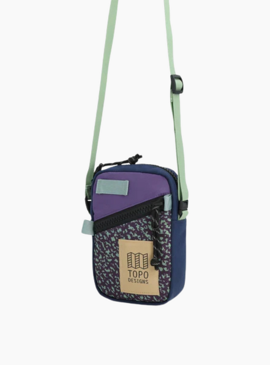 Bandolera riñonera mini - Loganberry / Crackle