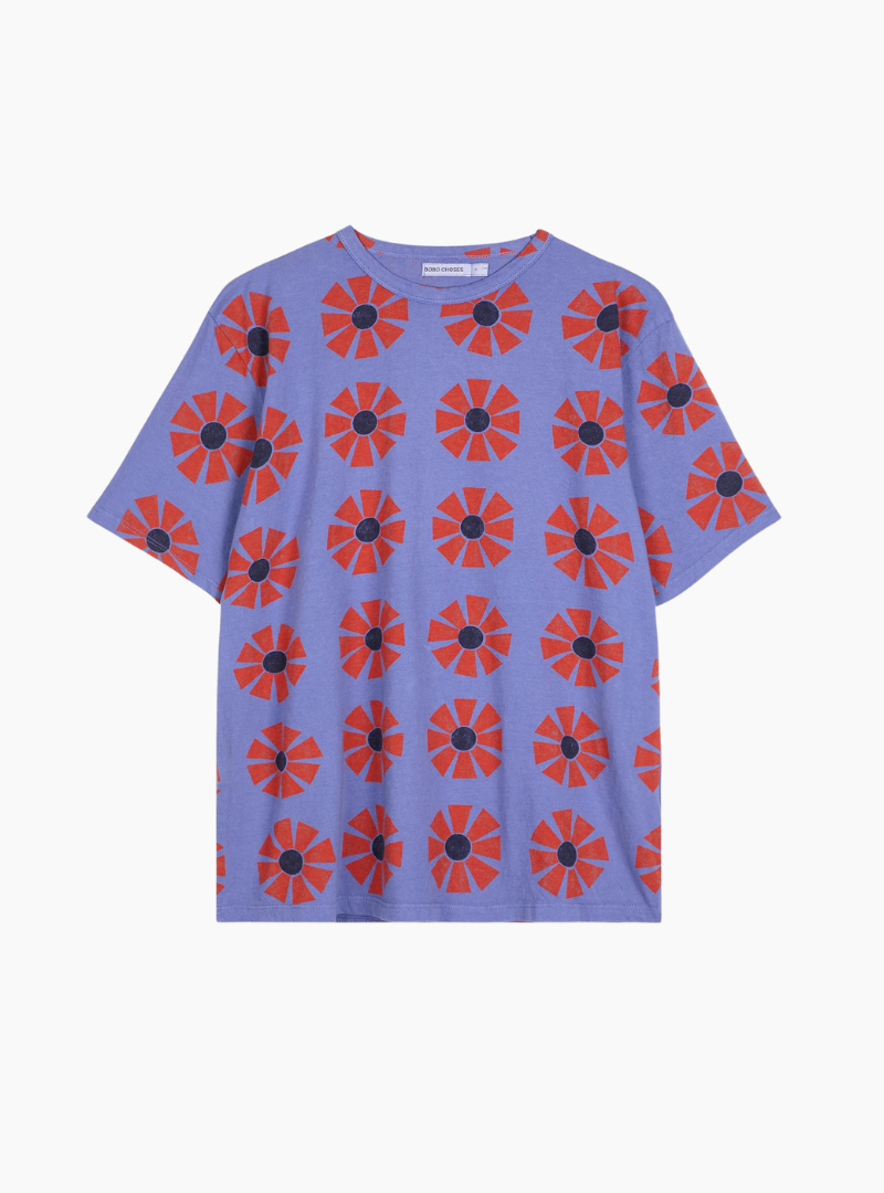 Camiseta Flores - purple