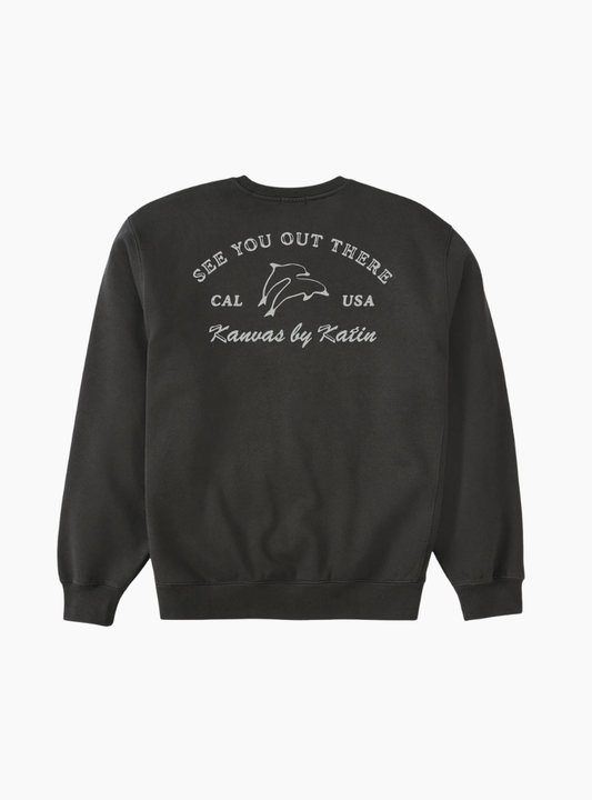Sudadera Breach Crew Black Wash