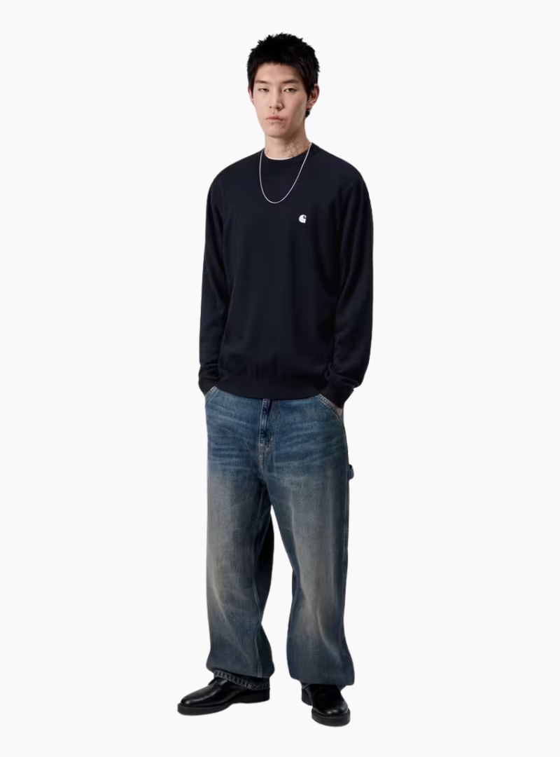 Jersey Madison - dark navy / wax