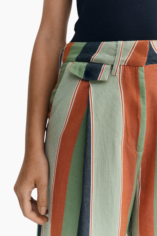 Pantalones Wide Leg Rayas Pat