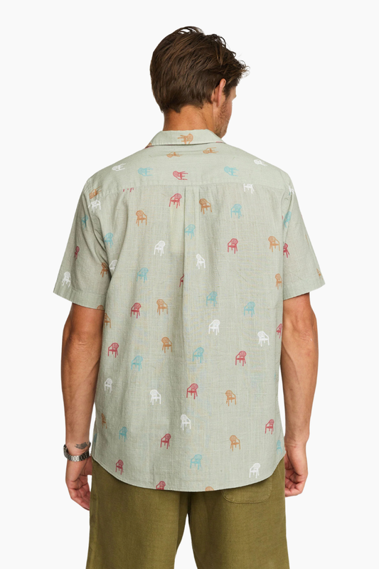 Camisa Cuban Chairs - Light Green
