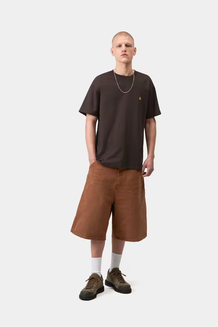 Camiseta Carhartt S/S Chase Shale / Gold