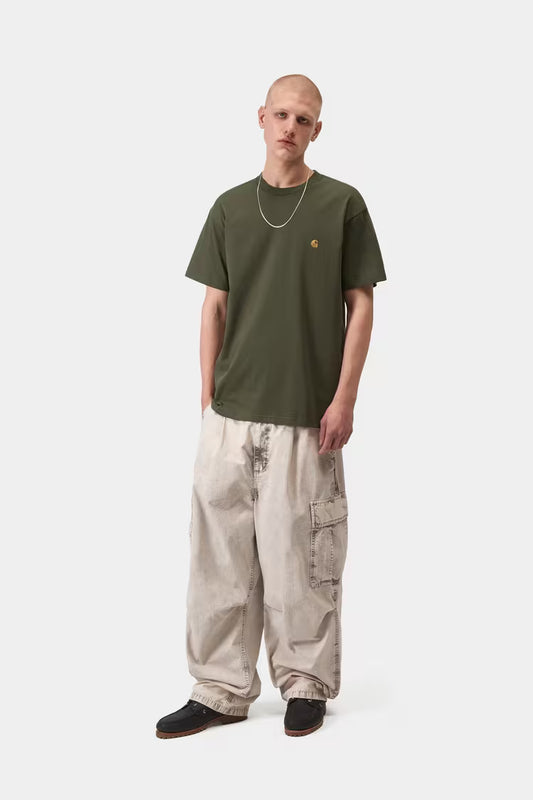 Camiseta Carhartt S/S Chase Leaf / Gold