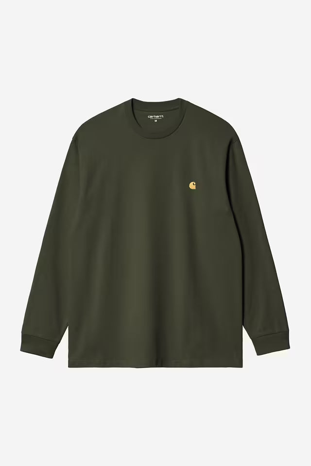 Camiseta L/S Chase - Olive / Gold