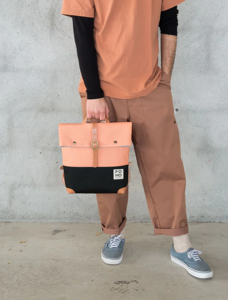 MOCHILA POHO COLOR BLACK - MELOCOTON