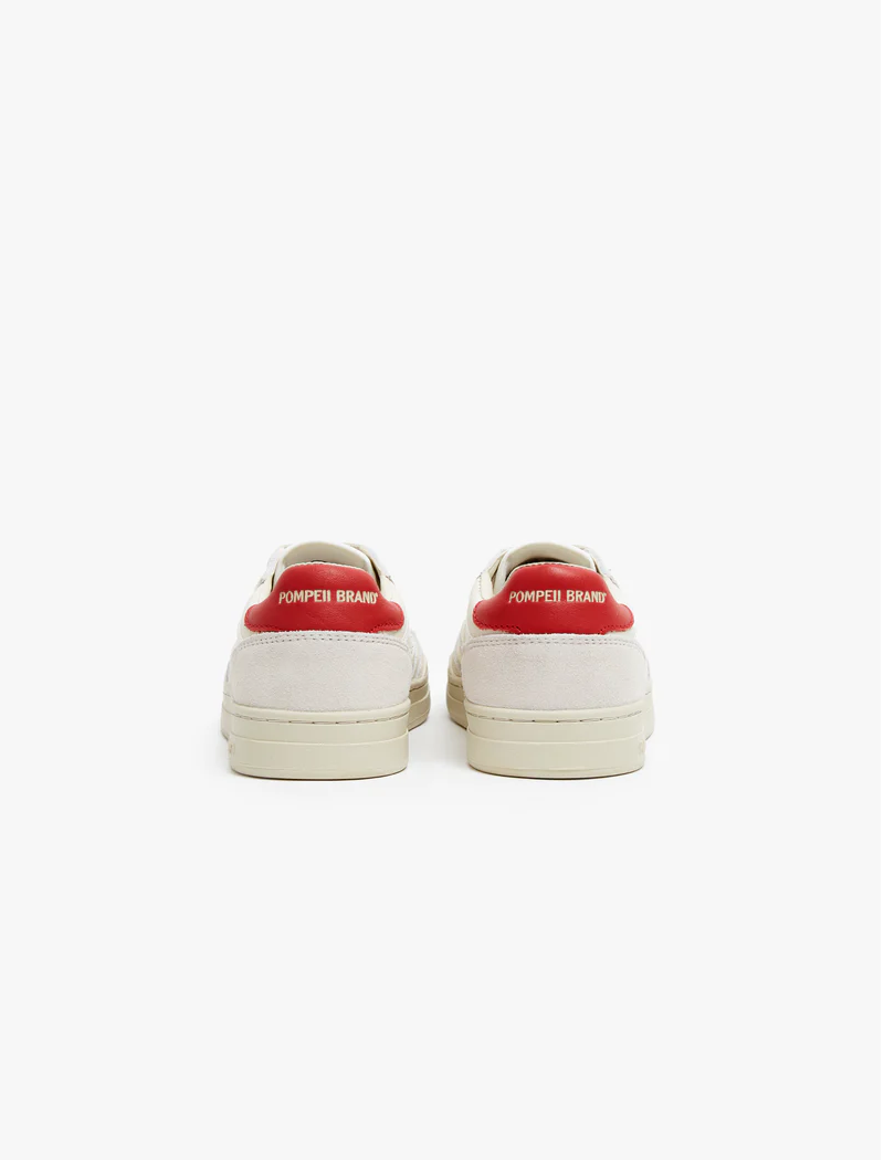 ZAPATILLAS ELAN LEATHER ECRU RED