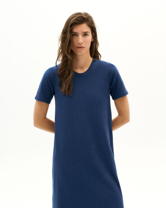 VESTIDO OUEME HEMP - BLUE NIGHT