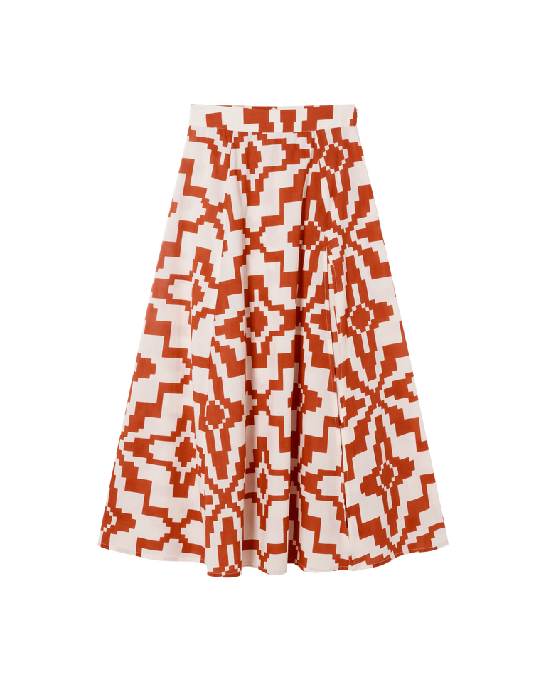 Falda naranja ilusion Tora