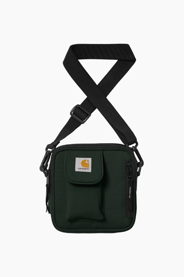 Bolso Carhartt WIP Essentials Bag Dark Cedar verde oscuro bandolera