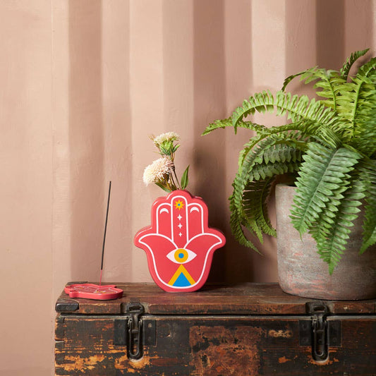 Florero Lucky Hand - rojo