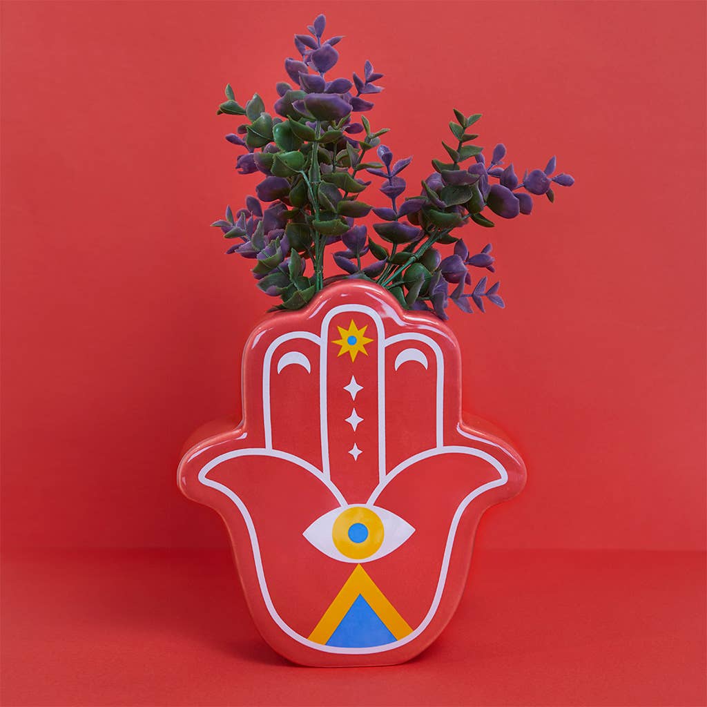 Florero Lucky Hand - rojo