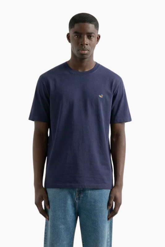 Camiseta Duck Patch navy de Edmmond Studios para hombre en algodón orgánico con pato bordado en el pecho