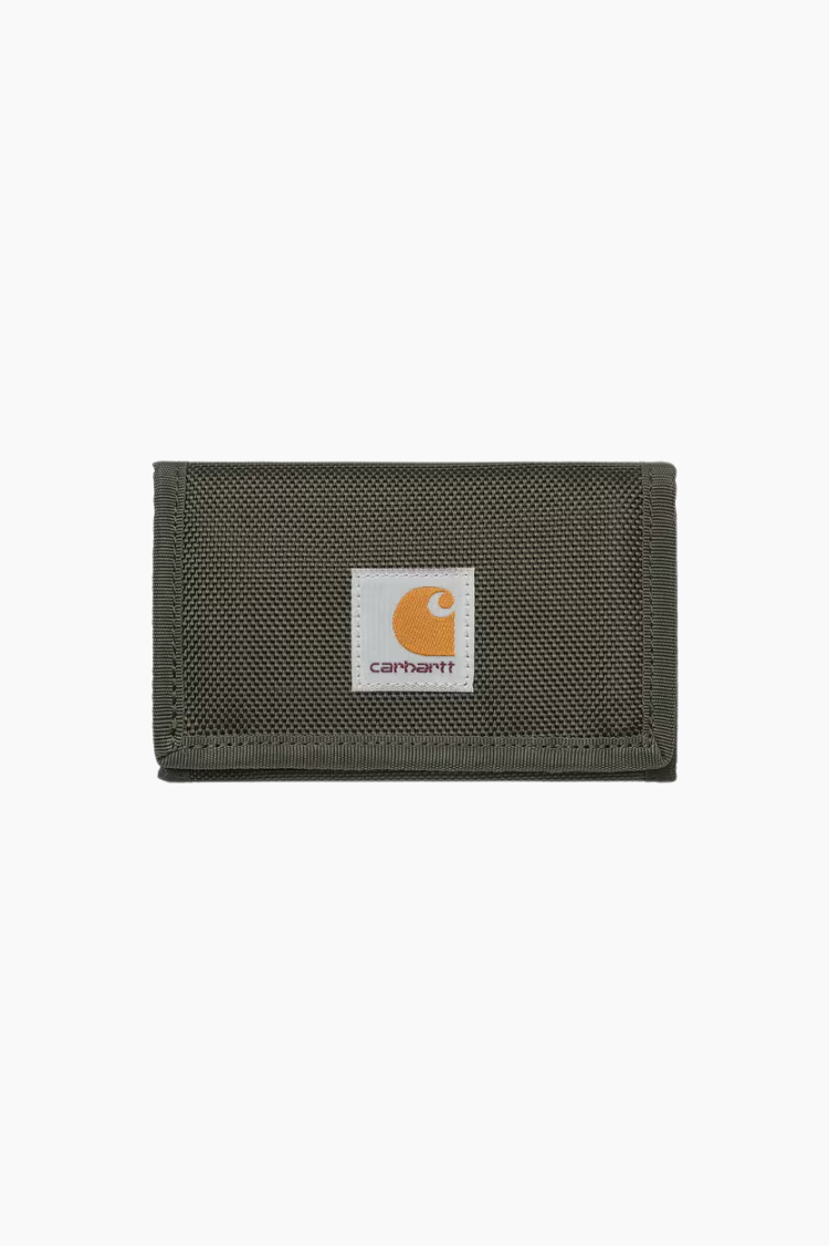 Cartera Carhartt WIP Prescott Wallet verde oxide con cierre velcro