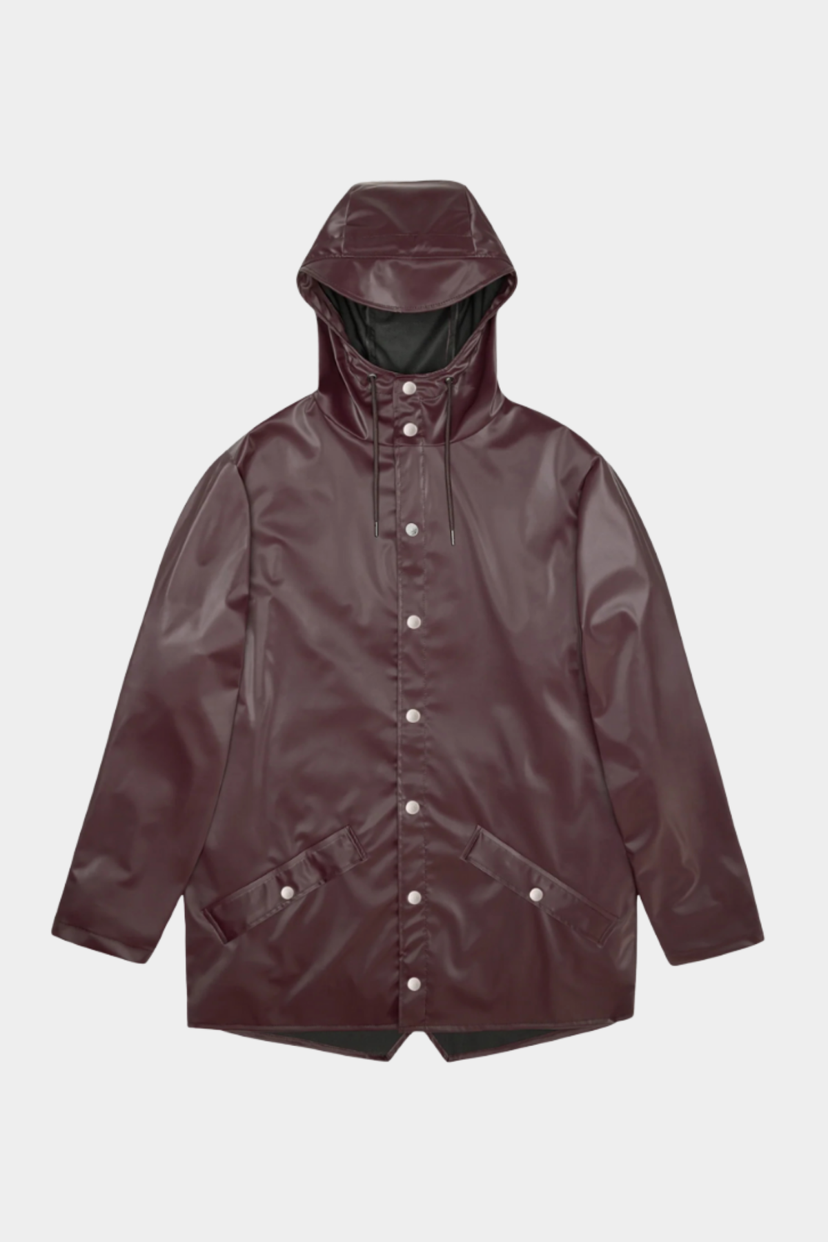 chubasquero unisex jacket de rains en color granate depth