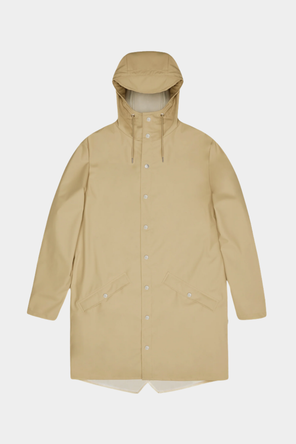 chubasquero unisex long jacket de rains en color beige camel