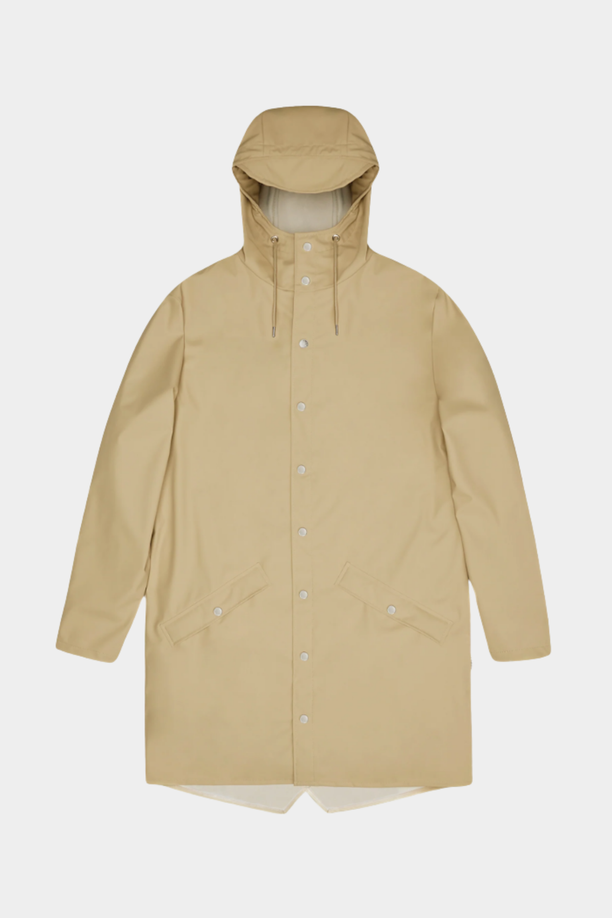 chubasquero unisex long jacket de rains en color beige camel