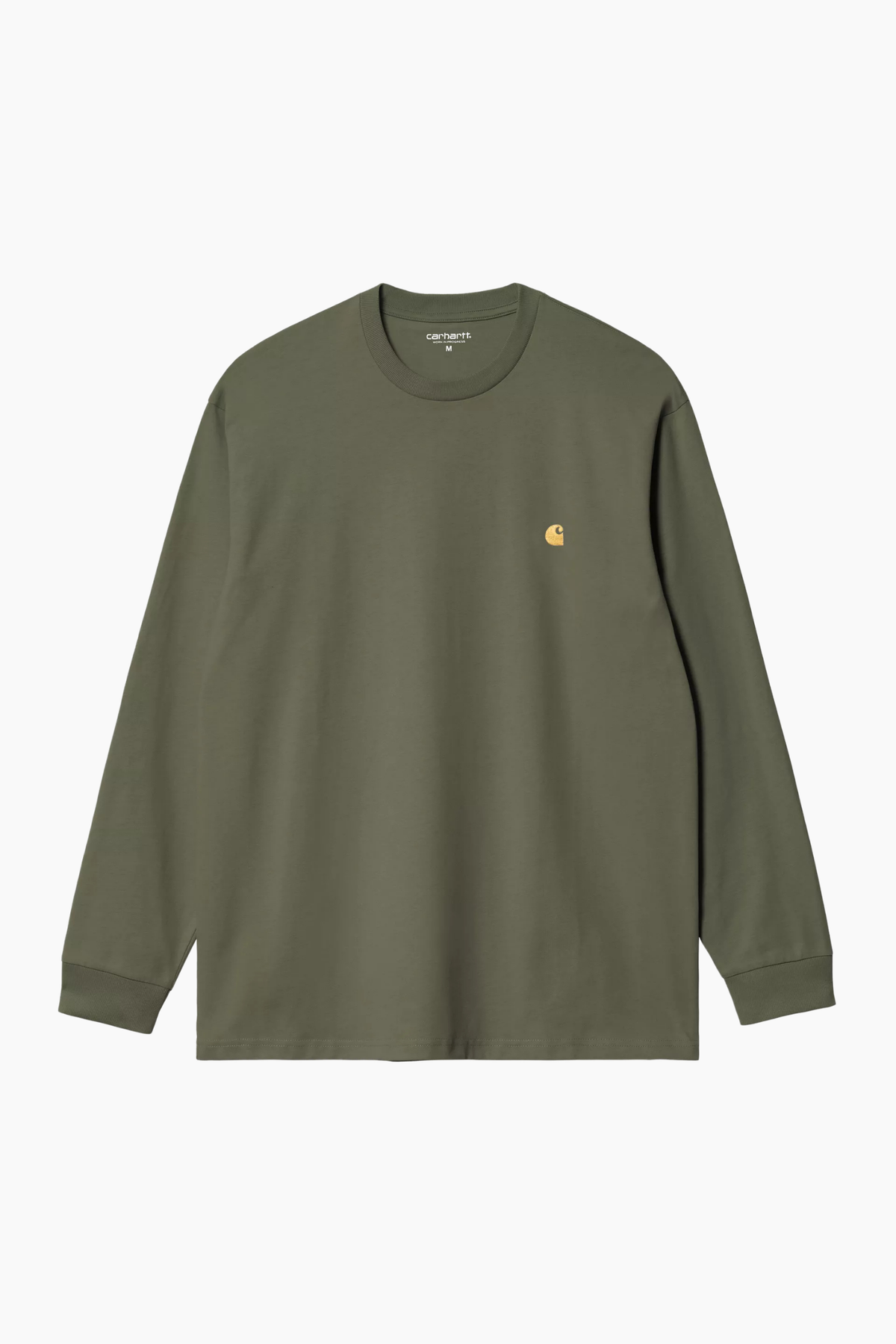 Camiseta Carhartt L/S Chase - Leaf / Gold