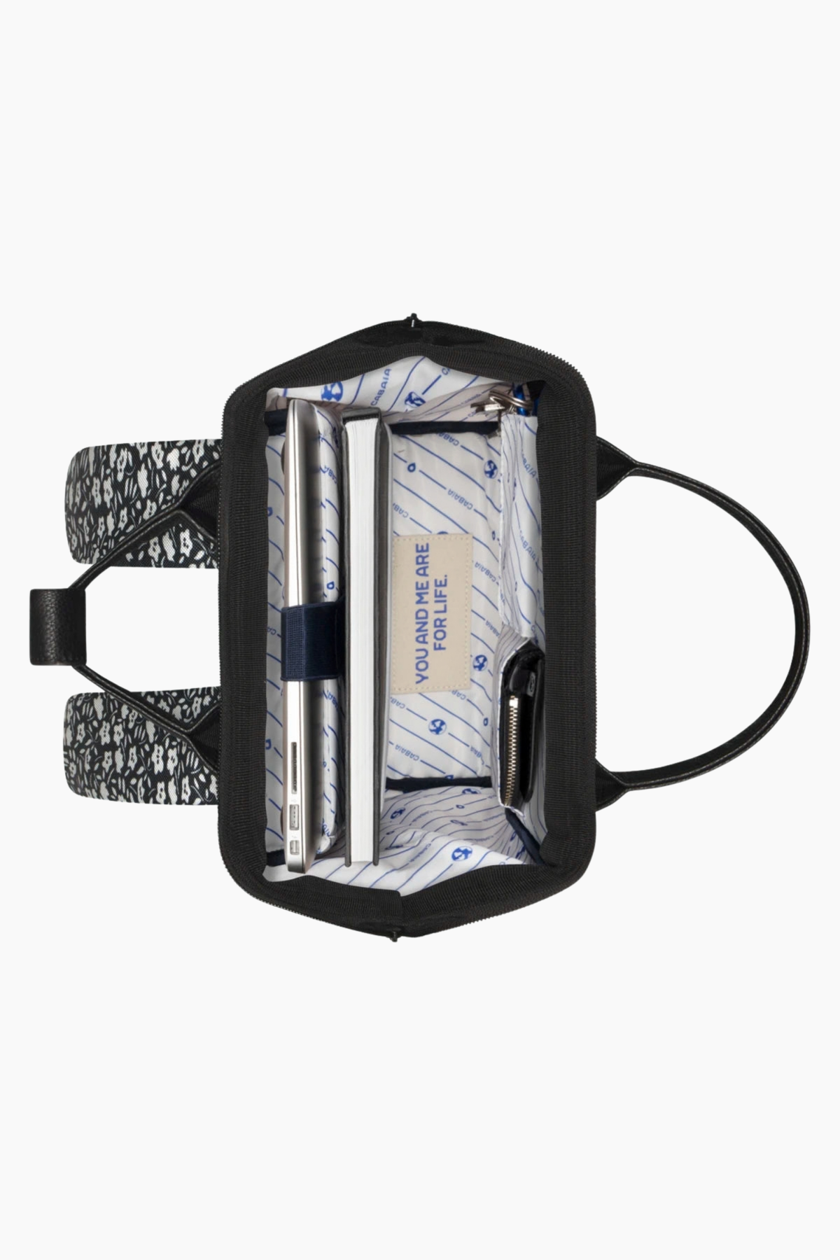 Mochila Adventurer Small Catane - Blanco y Negro
