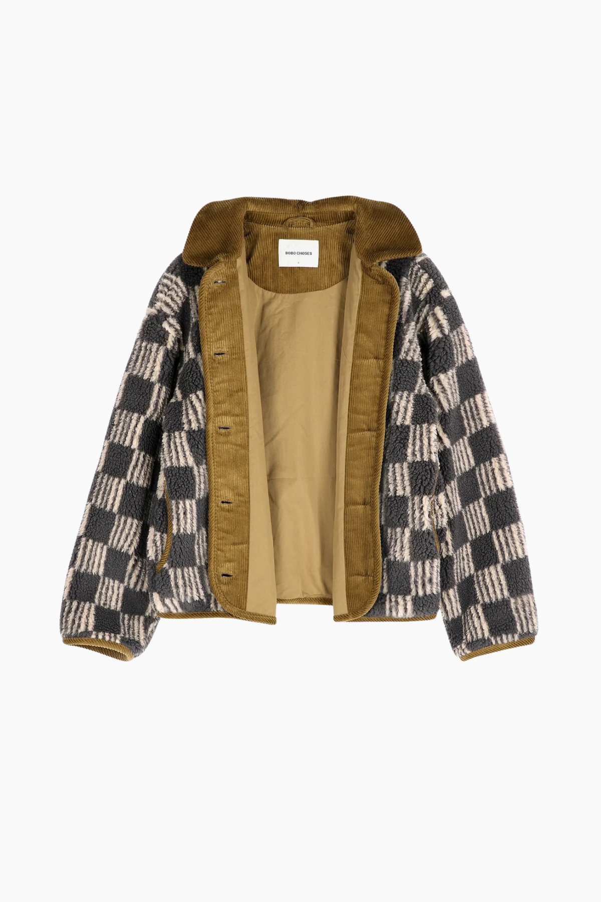Chaqueta Sherpa Almost Moiré - Beige