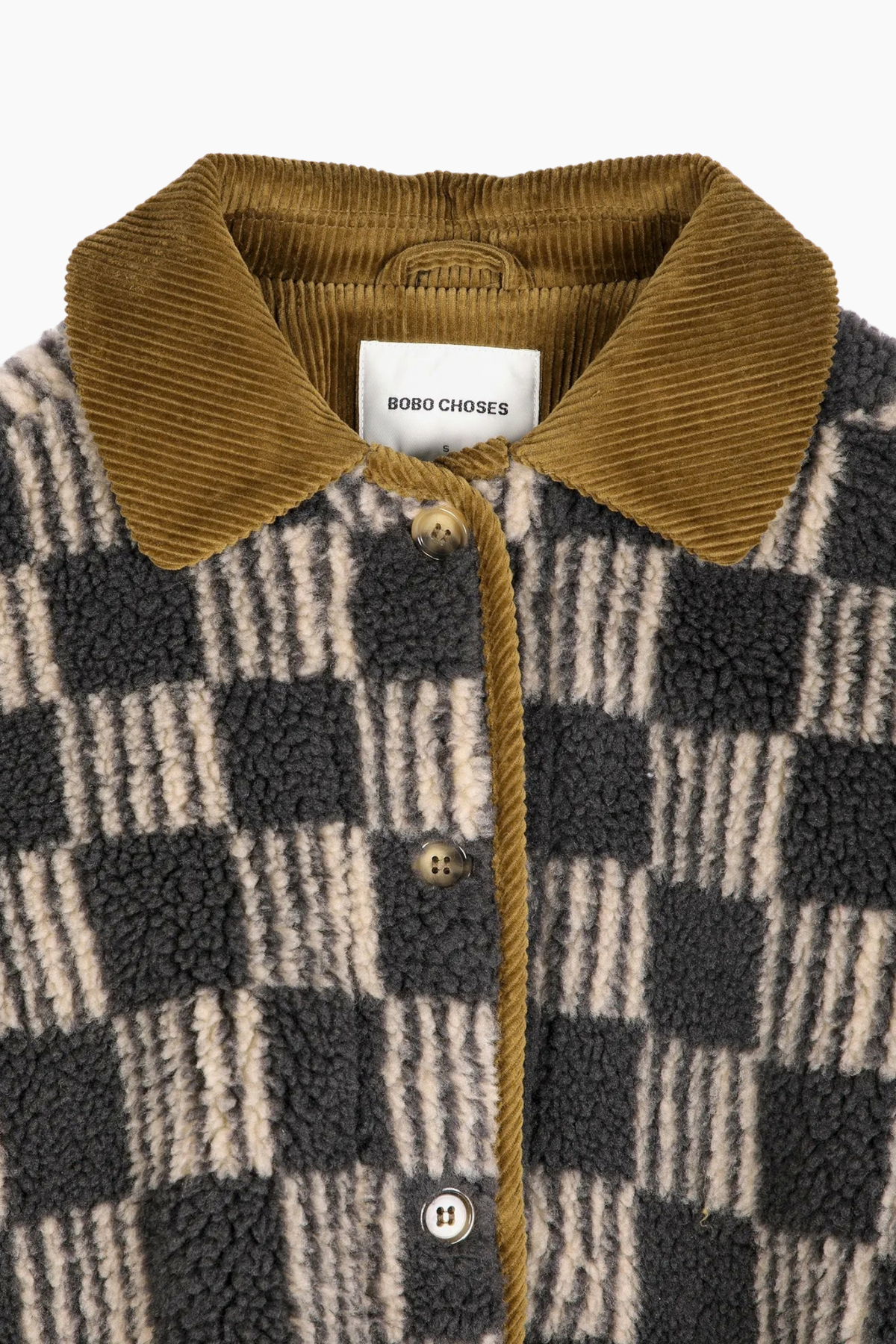 Chaqueta Sherpa Almost Moiré - Beige