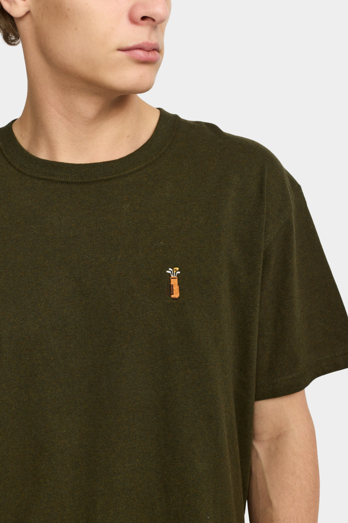 Camiseta Application 1461 GOL - Army Melange