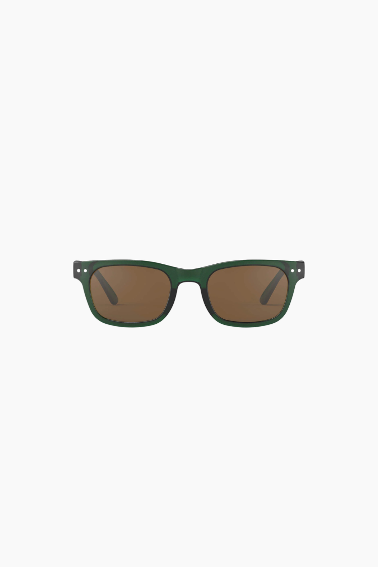 gafas de sol izipizi bay basil love verde translúcido unisex