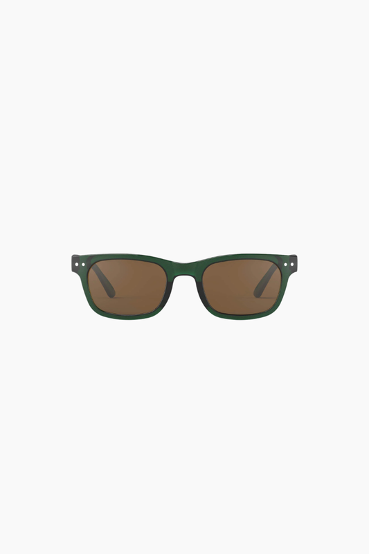gafas de sol izipizi bay basil love verde translúcido unisex