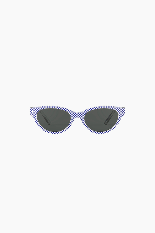 Gafas de sol IZIPIZI LUZ Blue Riviera estampado azul y blanco cat-eye
