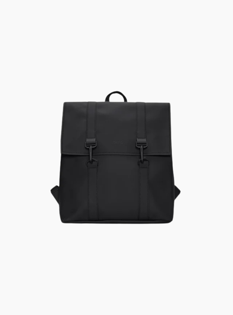 mochila rains msn mini black negra impermeable unisex