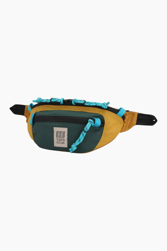 Riñonera Topo Designs Mountain Waist Pack Mustard Forest nylon reciclado