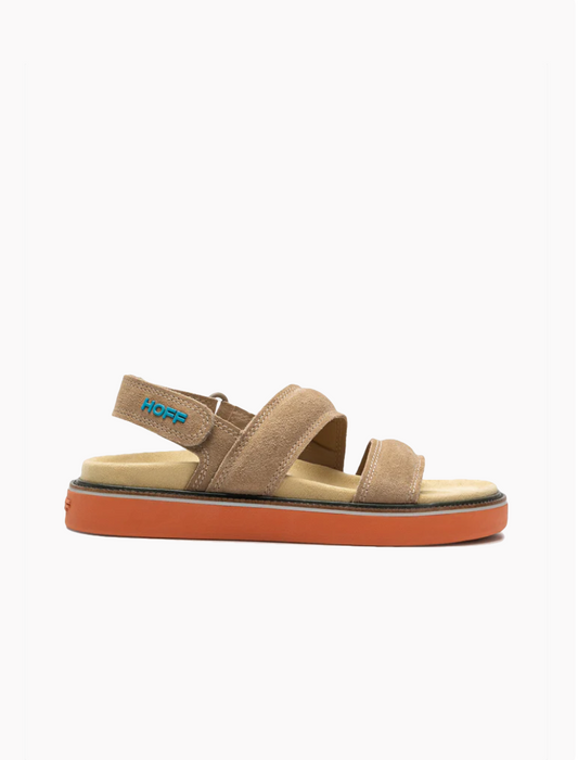 sandalia hoff road piel camel mujer