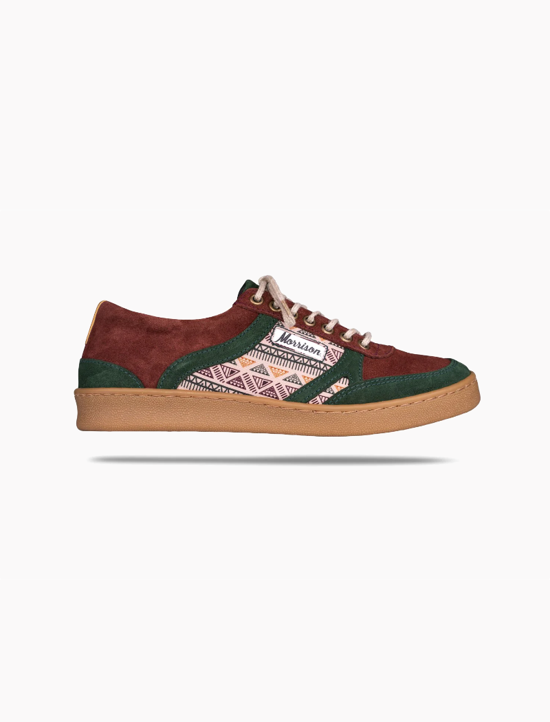 Zapatillas Morrison Louis Bosco Smith Rec serraje con estampado étnico