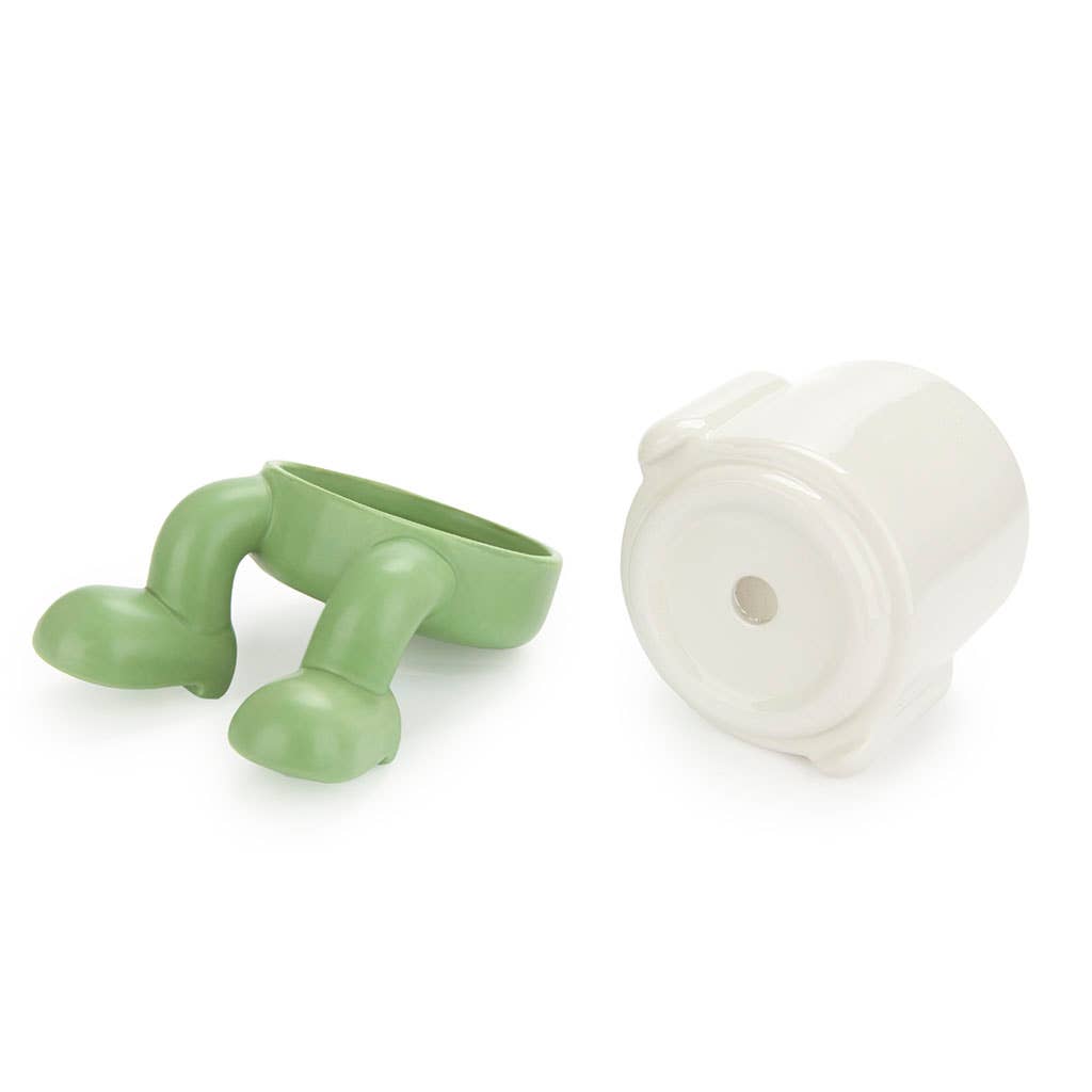 Mini maceta Mr.Dangly verde