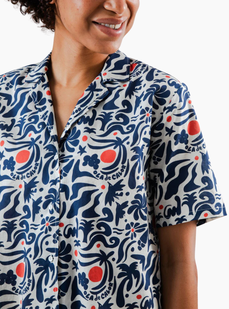 Blusa Aloha Ola de calor - navy
