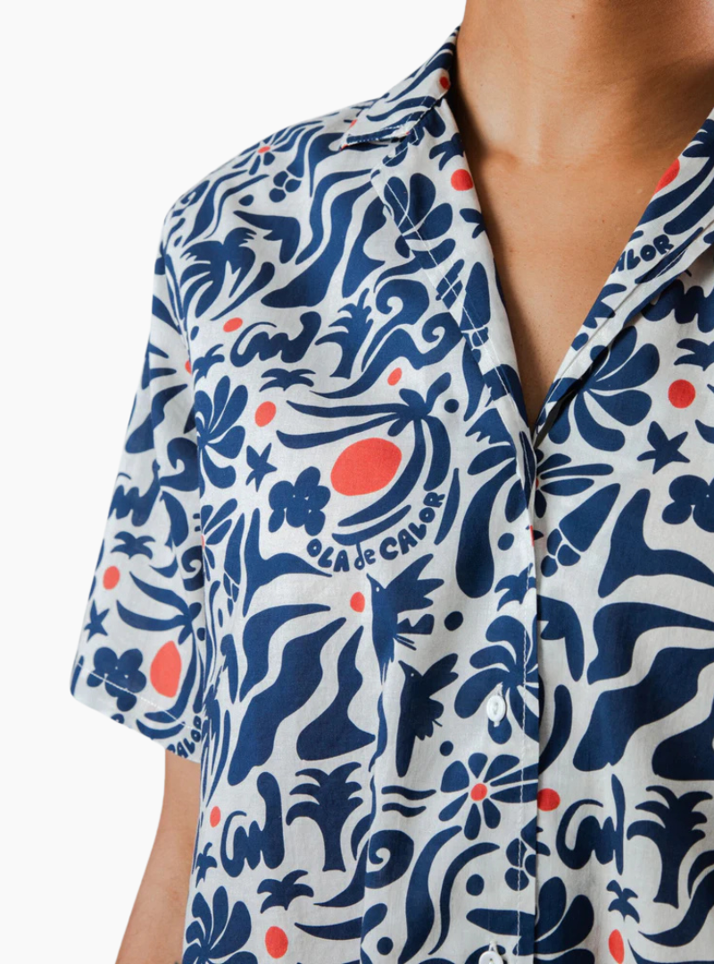 Blusa Aloha Ola de calor - navy