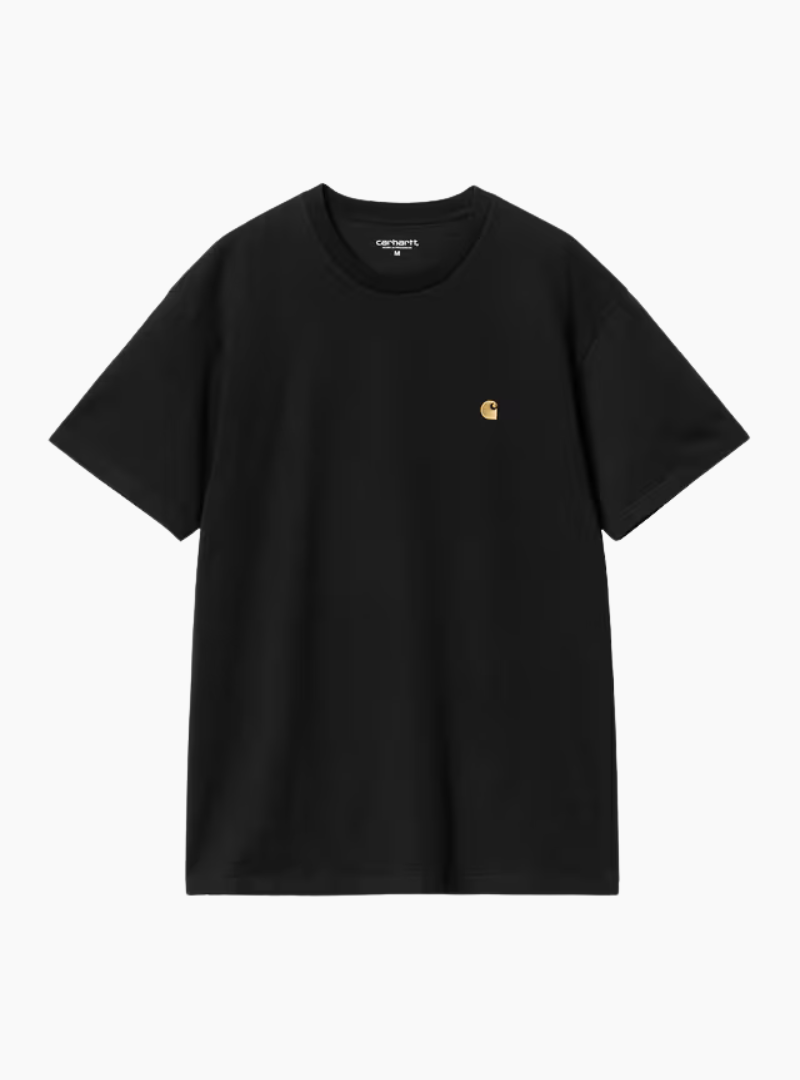 Camiseta S/S Chase - black / gold