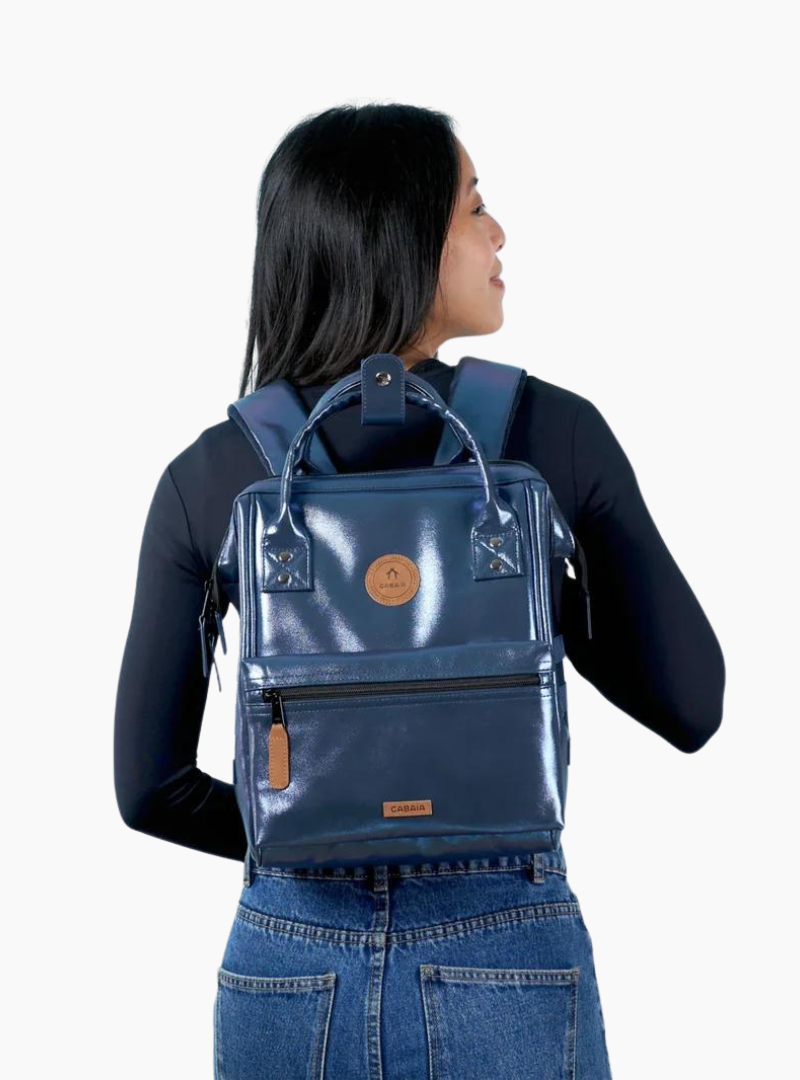 Mochila adventurer mini - metallic blue