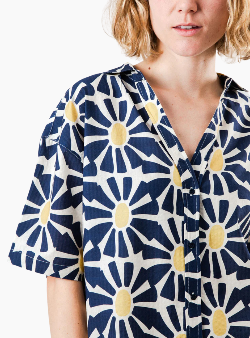 Blusa Cropped Marisol - navy