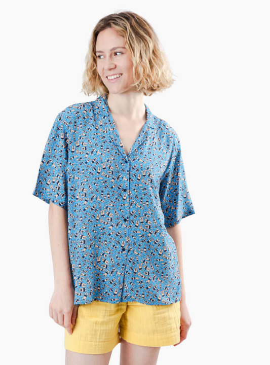 Blusa Aloha Just Swim - blue
