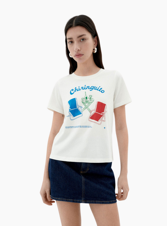 Camiseta Ida Chiringuito - blanca