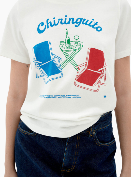 Camiseta Ida Chiringuito - blanca