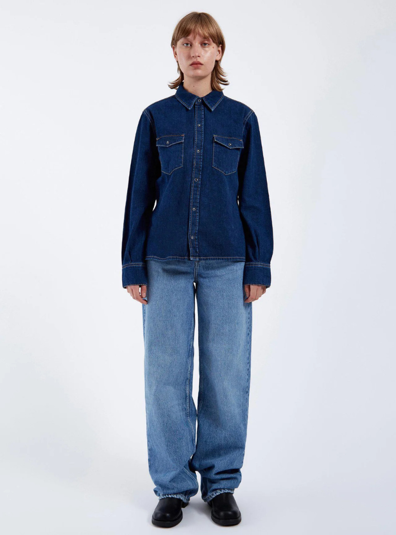 Camisa vaquera Sukie - dark retro